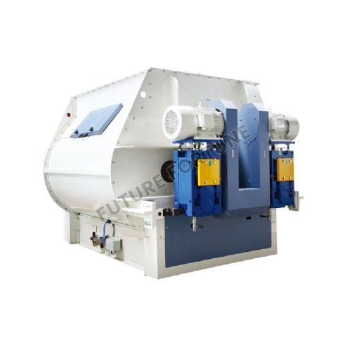 double motor twin-shaft paddle mixer