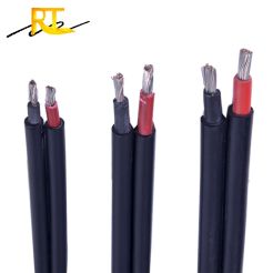 4mm 6mm 16mm DC Solar Cable Tinned Copper Conductor Red Black Twin Cable Electrical Wire