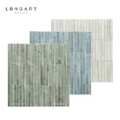 Inkjet Bamboo Glass Mosaic Tile